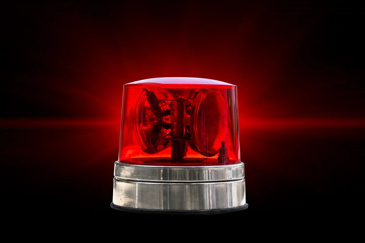 Rote Alarmsirene