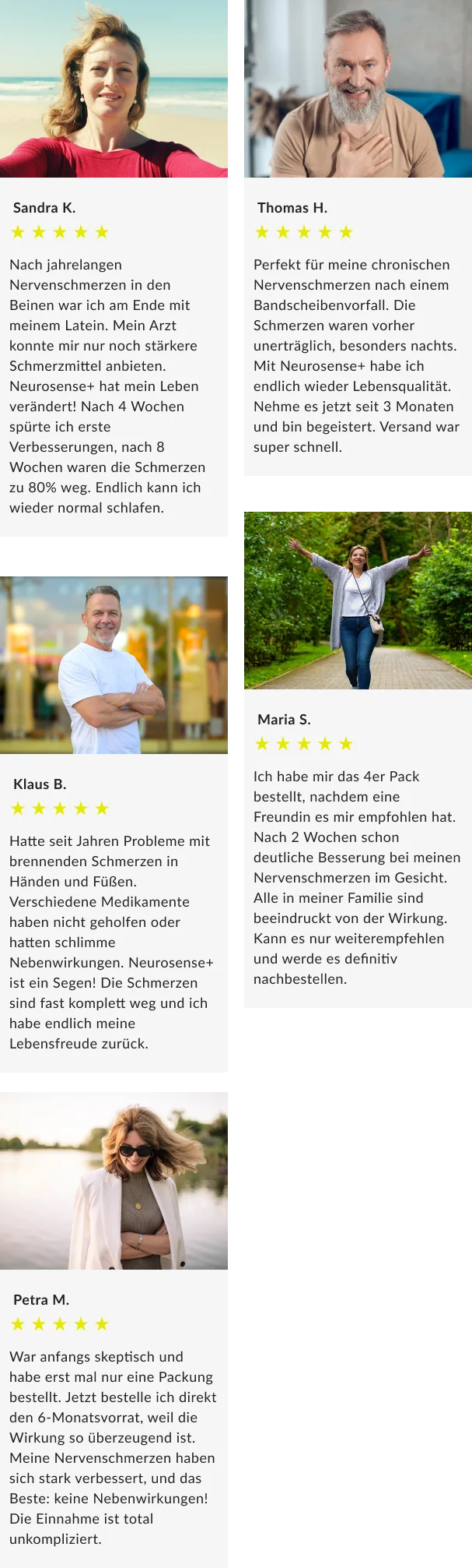 Erfahrungsberichte von Kunden der NERVOCLAR+ Kapseln